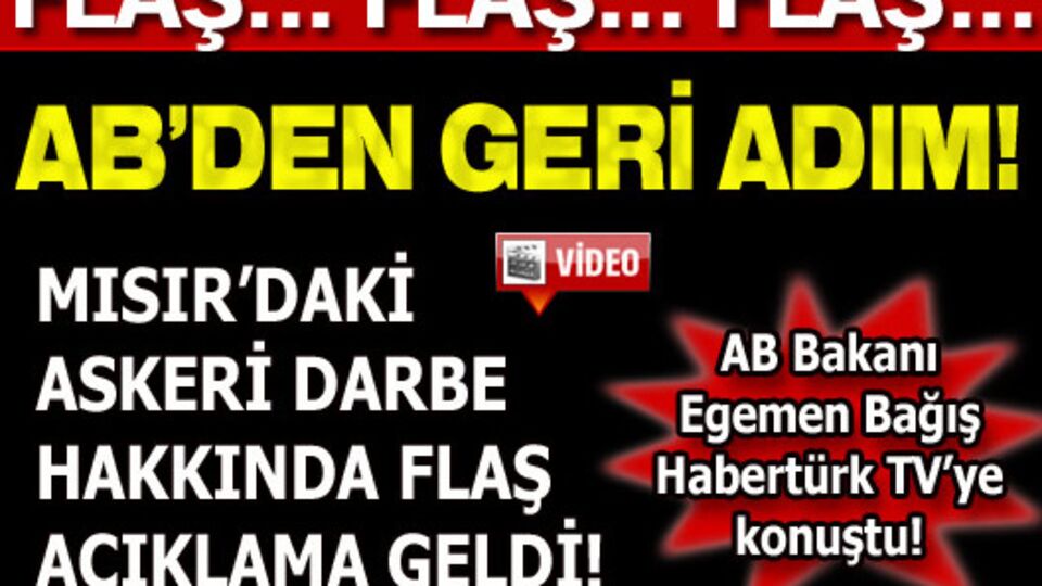 AB'den geri adım!