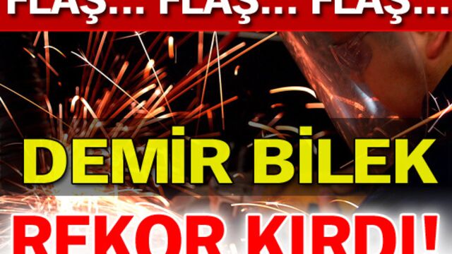 Demir bilek rekor kırdı!