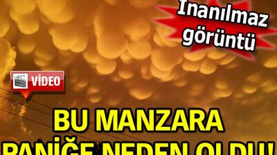 Bu manzara paniğe neden oldu!