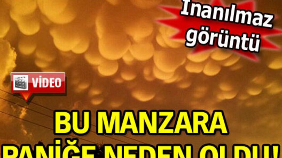 Bu manzara paniğe neden oldu!
