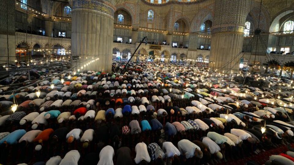 Sultanahmet'te bayram namazı