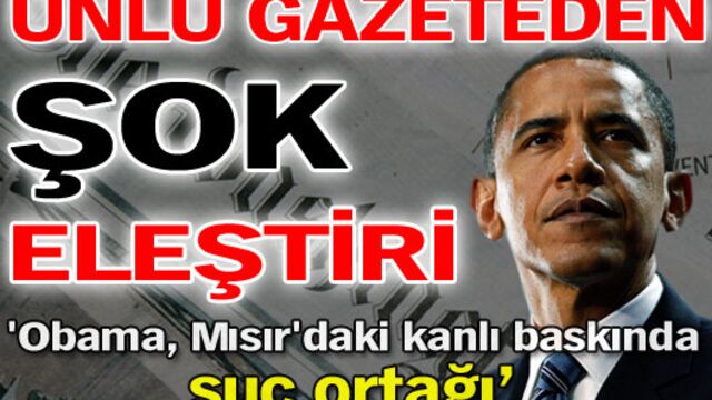 Ünlü gazeteden şok eleştiri