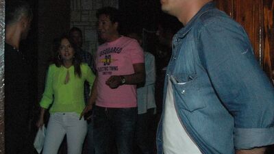 Hem konser provası hem hamilelik kutlaması