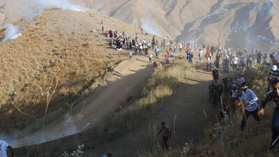 Yüksekova'da karakol eylemi