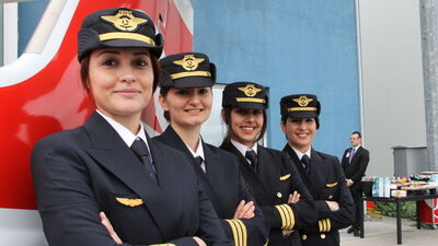 THY'de kadın pilot sayısı rekor kırdı