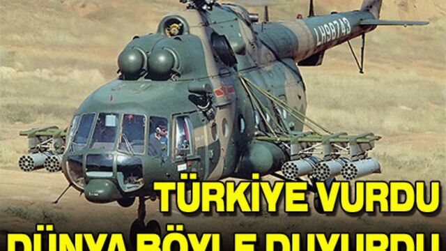 Türkiye vurdu, dünya böyle duyurdu