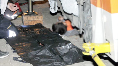 Tramvayın altında feci şekilde can verdi