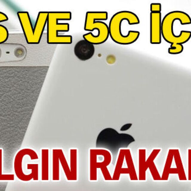 İphone 5S ve 5C için çılgın rakam!