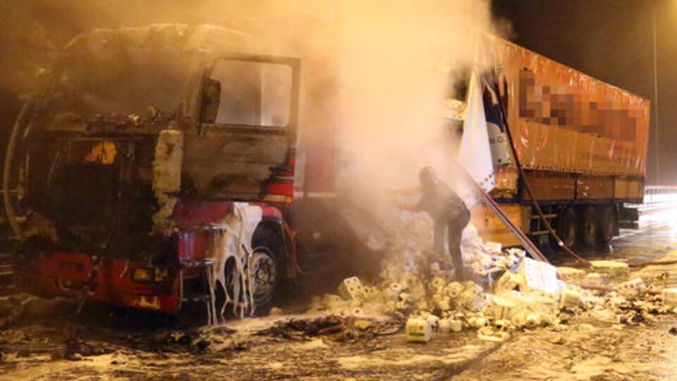 Bolu Dağı Tüneli'ni kapatan yangın