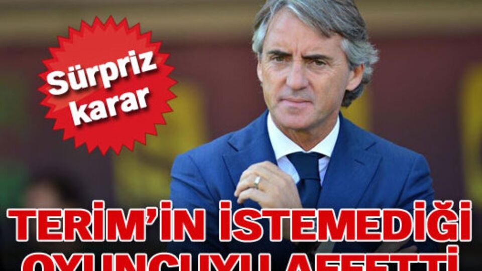 Terim'in istemediği oyuncuyu affetti