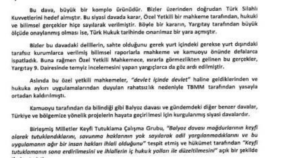 "Türk milletinin hiçbir değerine ihanet etmedik"