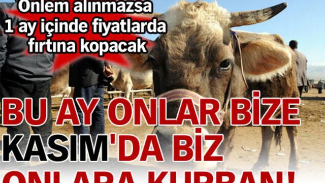 Bu ay onlar bize Kasım'da biz onlara kurban!