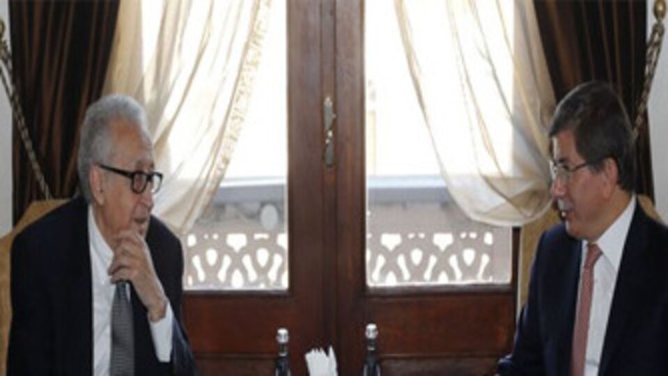 Brahimi Davutoğlu ile görüştü