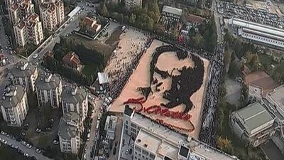 İşte dünyanın en büyük Atatürk portresi!
