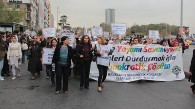 Şişli Meydanı'nda "kadın cinayetleri" eylemi
