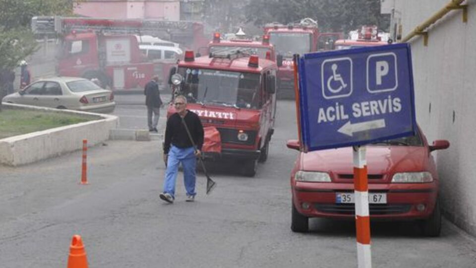 Şişli Etfal Hastanesi'nde korkutan yangın