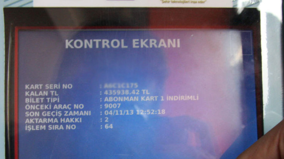 Otobüs kartına servet yüklediler!