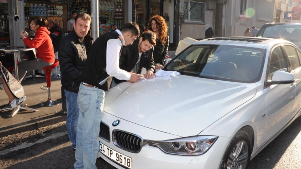 Bebek'te kaza yaptı