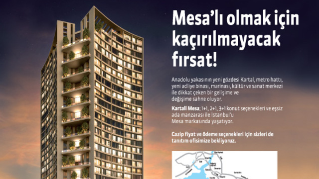 Kartall Mesa'dan kaçırılmayacak fırsat