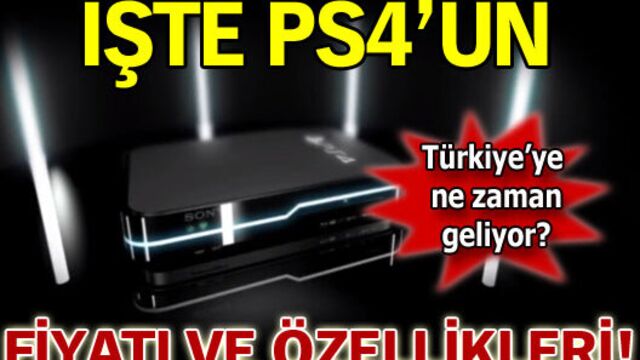 İşte PS4'ün çıkış fiyatı ve özellikleri!
