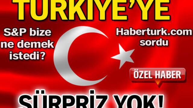 Türkiye'ye sürpriz yok!