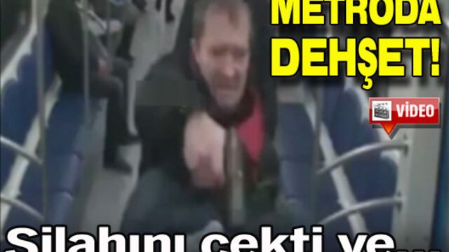 Metroda dehşet anları!