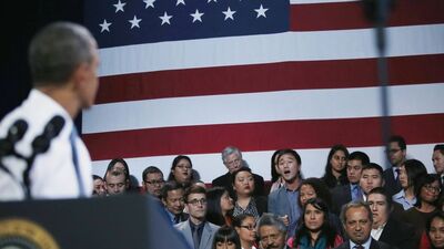 Protestocu konuştu, Obama dinledi