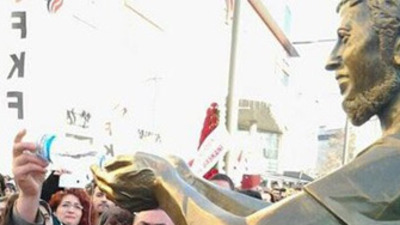 Ali İsmail Korkmaz'ın heykeli dikildi