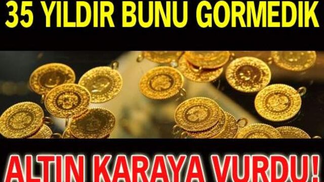 Altın karaya vurdu!