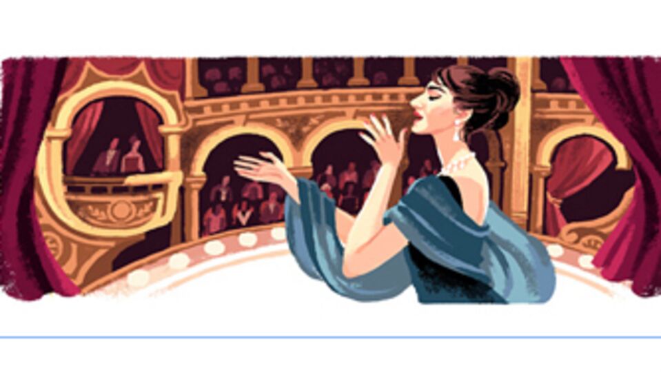 Maria Callas Doodle oldu