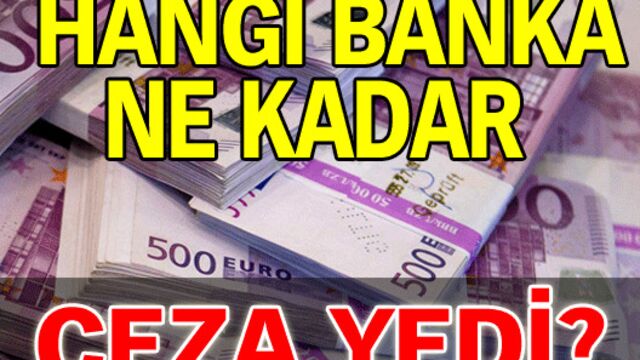 Hangi banka ne kadar ceza yedi?