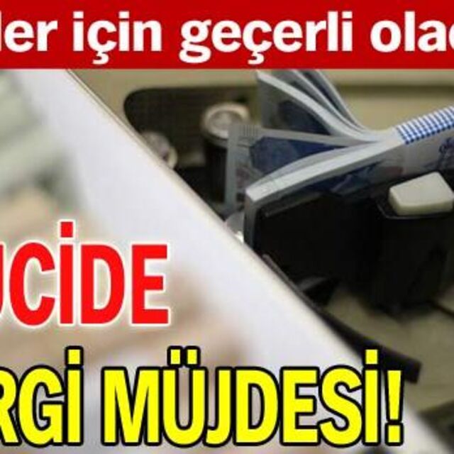Mucide KDV müjdesi!