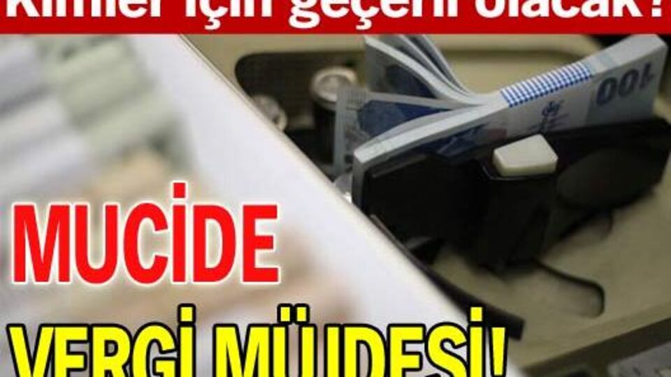 Mucide KDV müjdesi!