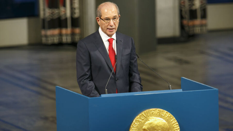 Ahmet Üzümcü Nobel'i aldı