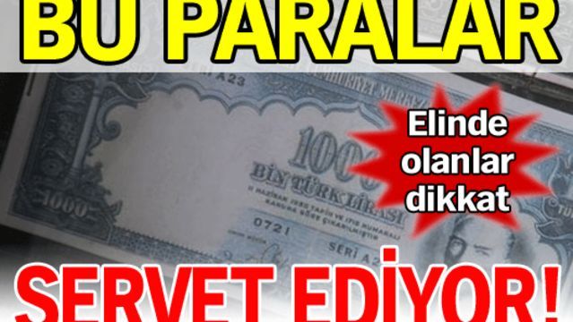 Bu paralar servet ediyor!