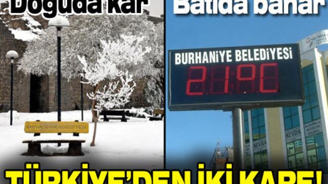 Doğuda kar, batıda bahar!