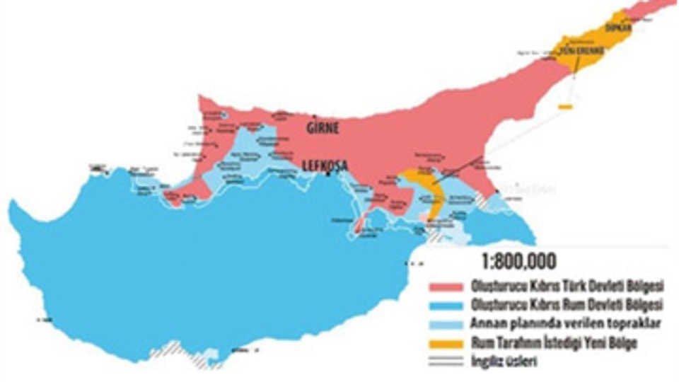İşte 'yeni Kıbrıs haritası'