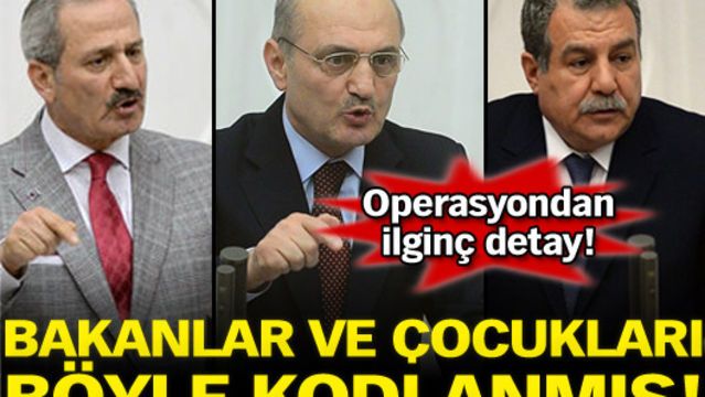 Bakanlar ve çocukları böyle kodlanmış!