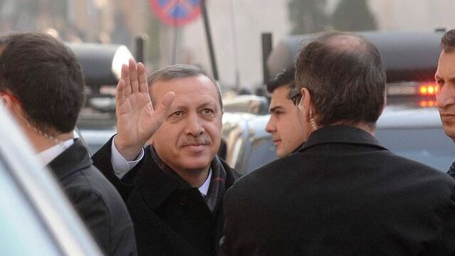 Erdoğan'ı karşılayanlar arasında o da vardı