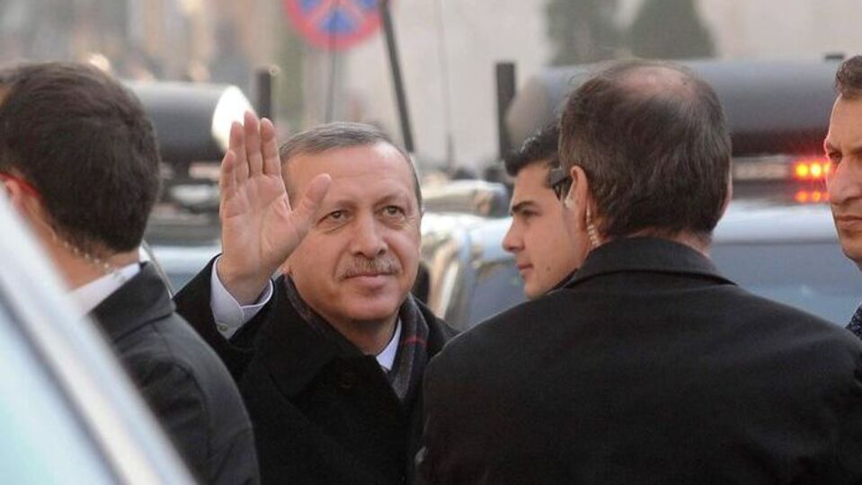 Erdoğan'ı karşılayanlar arasında o da vardı