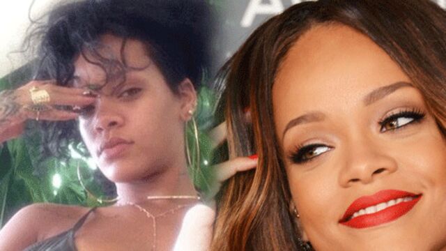 İşte makyajsız Rihanna!