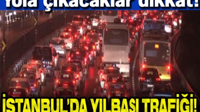 İstanbul'da yılbaşı trafiği
