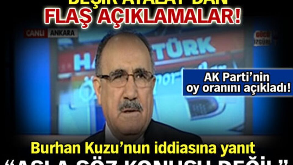 Atalay'dan "iki bin kişilik rapor"a yanıt
