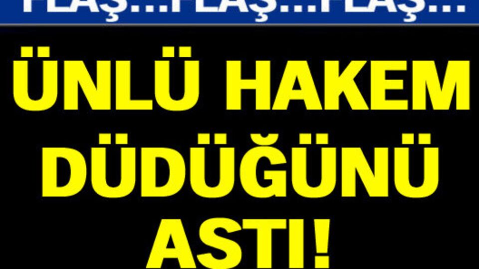 Müftüoğlu düdüğünü astı!