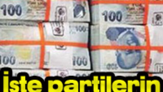 İşte partilerin alacağı para yardımları!