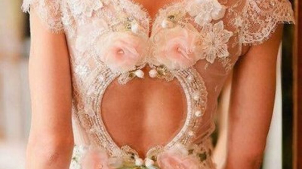 2014'te pembe düşlere pembe gelinlikler