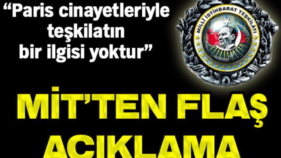 MİT'ten açıklama