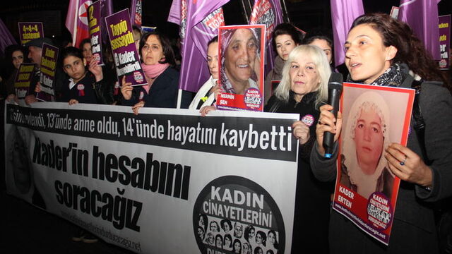 Kader'in ölümü protesto edildi