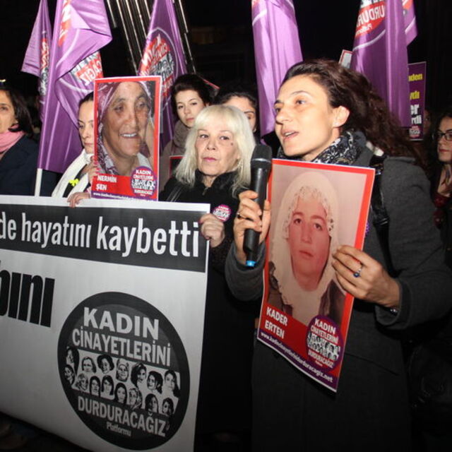 Kader'in ölümü protesto edildi