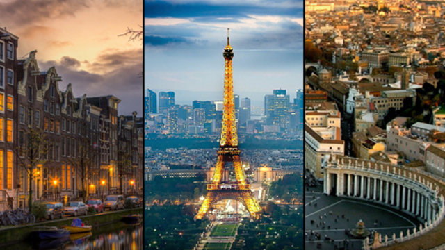 Haftasonu Amsterdam, Paris, Roma!